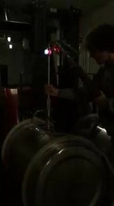 Racking time! Racking in the process of moving wine from one barrel to another. We use a nitrogen powered racking system that pressurizes the barrel and pushes the wine out into the second barrel. The benefit of this system is that the juice has very little contact with oxygen. Yesterday, Sean was transferring 2016 Pinot Noir from a stainless steel barrel into an oak barrel. Yum! | Mari Vineyards