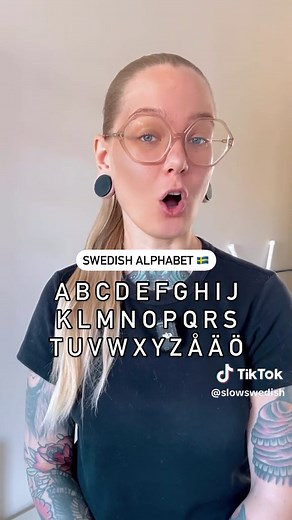 Learning the Alphabet in Swedish