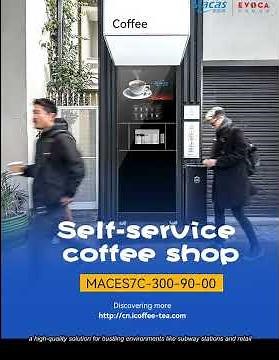 Auto Self Service Espresso Coffee Vending Machines with high quality