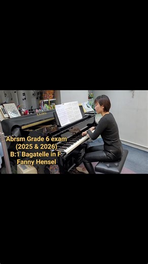 Abrsm Grade 6 exam (2025 & 2026) B:1 Bagatelle in F: No.1 from Two Bagatelles by Fanny Hensel #荃灣學琴 #荃灣演奏級鋼琴老師 #荃灣鋼琴老師 #荃灣學鋼琴 #荃灣經驗鋼琴老師 #荃灣女鋼琴老師 #荃灣女演奏級鋼琴老師 #abrsmgrade6pianoexam #abrsmgrade6b1 #abrsmgrade6exam #abrsmpianograde6b1 #abrsm2025grade6b1 | 慧琳鋼琴教學坊 - 荃灣