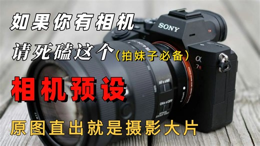 【摄影进阶】B站最全人像相机预设，相机照片风格详细机内设置！
