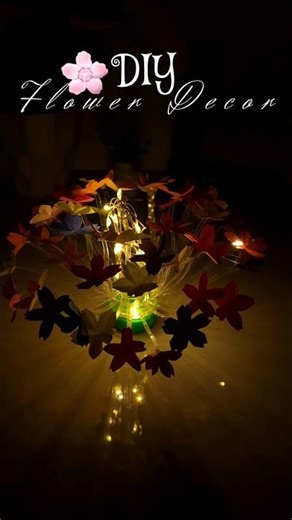 DIY Flower Lamp Decor