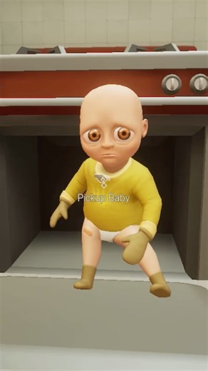 Cooking my baby 😭 #babyinyellowgameplay #cooking #explosion #shorts