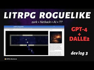 GPT-4 + DALLE2 = LitRPG Roguelike: An AI Dungeon Core is Born (Dev Log 3)