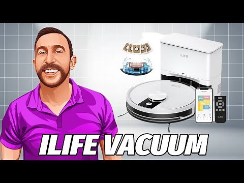 ILIFE A12 Pro Robot Vacuum and Mop Combo, Self Emptying Station for 60 Days, LiDAR Navigation