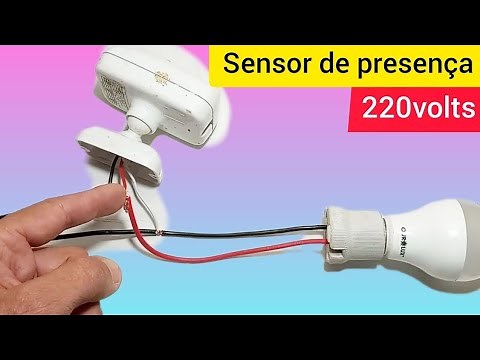 Como ligar sensor de presença da exatron em tensão de 220volts