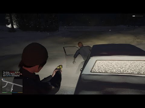 GTA V Driver With A Suspended License Attempts To Drive Away During Arrest🚓🚗