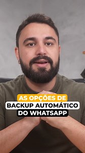 14K views · 575 reactions | AS OPÇÕES DE BACKUP AUTOMÁTICO DO WHATSAPP #whatsapp #backup #android #google #comofazer #idosos #dicasdecelular #celular #simplificandocelular | Bruno Siqueira - Simplificando Celular | Facebook