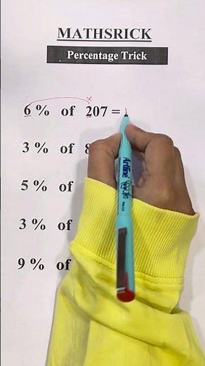 Mind Blowing Percentage Trick 📚✅ #math #knowledge #percentage #mathstricks