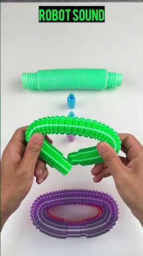 very Satisfying POP tube Creating Robot Sound #robot #shorts #satisfying #fun #robot #poptubeasmr