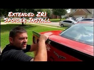 How To Install Carbon Fiber ZR1 Extended Rear Spoiler on C6 Corvette