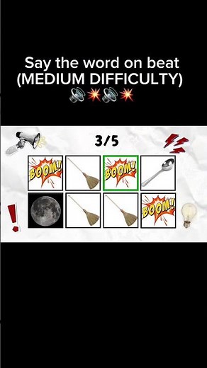 Try to say the word on beat challenge (medium difficulty) #music #beats #games #challenge