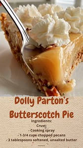 Dolly Parton’s Butterscotch Pie | Cakecrafted Recipes