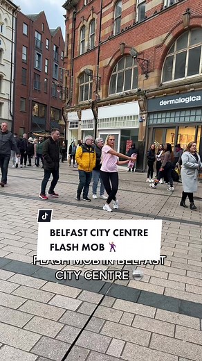 Flash Mob at Belfast City Centre Christmas Markets