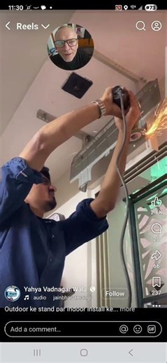 mounting your mini-split to the ceiling in front of window