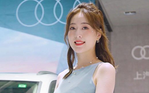 【美人】4K 超美车展模特 2022重慶車展 Racing Model Audi車模小姐姐