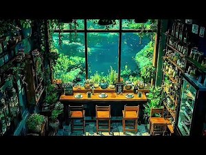 Peaceful Anime Café Ambience 🌊🌿 | Relax, Study, Focus