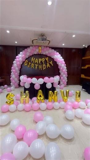 Balloon Arch Decoration || Balloon Decoration Bhopal || pink & White Decor #bhopal #balloon #event