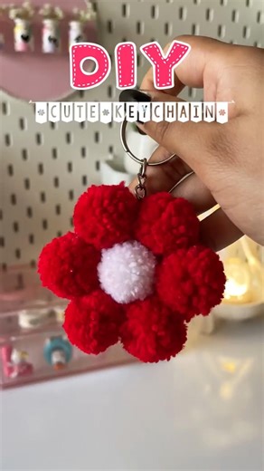 The cutest DIY bag charm in seconds! 🌸✨