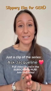 23K views · 408 reactions | Here is just a sample of a question about GERD from our "Ask Jacqueline" series on the Subscriber Hub where Jacqueline Bourne takes questions from subscribers and answers them! Link for Slippery Elm: https://okbhealthy.com/shop/ols/products/organic-slippery-elm-powder-2oz | OK B Healthy | Facebook
