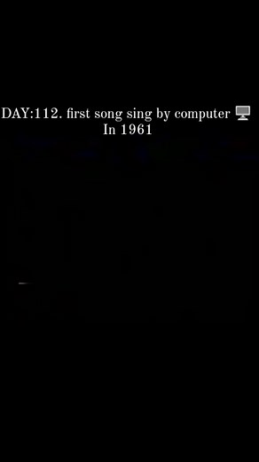 DAISY_DAISY_DAILY on Instagram: "DAY_112__! "Daisy Bell" (also known as "Daisy, Daisy") was the first song ever sung by a computer. In 1961, IBM's 704 computer "sang" the song using a vocoder program created by John Kelly and Carol Lockbaum, with assistance from Max Mathews. This demonstration is significant in the history of computer music and artificial intelligence, showcasing the potential for computers to produce synthesized voices."