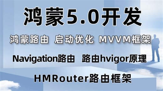 鸿蒙5.0开发【鸿蒙路由 启动优化 MVVM框架三板斧】Navigation路由核心，路由hvigor原理，HMRouter路由框架