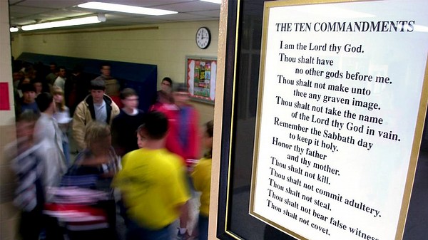 Ten Commandments display reinstalled at Kentucky Capitol grounds