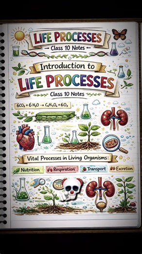 “One page. All life processes. Full marks energy 💯🔥”