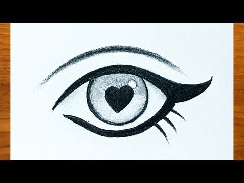 How to Draw a Very Easy Anime Eye | Step by Step Anime Eye Drawing for Beginners