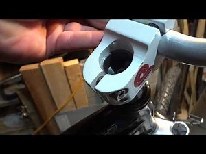 Fix play or loose fork and install threadless BMX and mountain bike stem steering