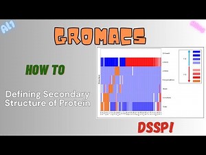 GROMACS DSSP Tutorial | Illustration of Secondary Structure of Proteins | Step-by-Step Guide