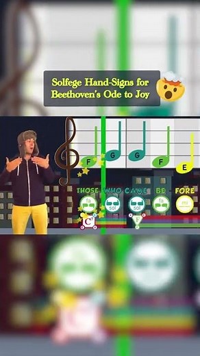 Ode To Joy (Beethoven) - Solfege Hand Signs #shorts