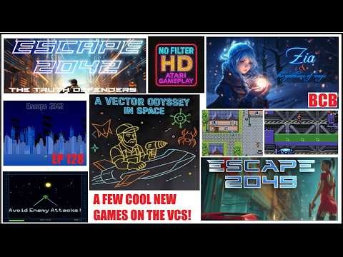 No Filter HD 128: A Few Cool New Games on the VCS! Earth 2042 & 2049, Zia & Vector Odyssey in Space!