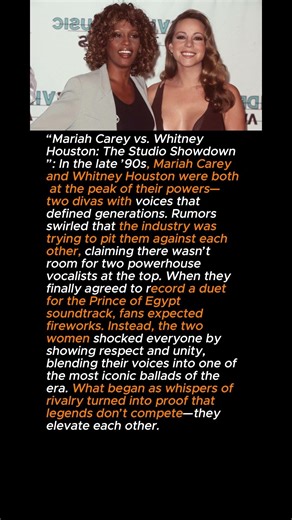 “Mariah Carey vs. Whitney Houston: The Studio Showdown”#mariahcarey #whitneyhoustonsongs