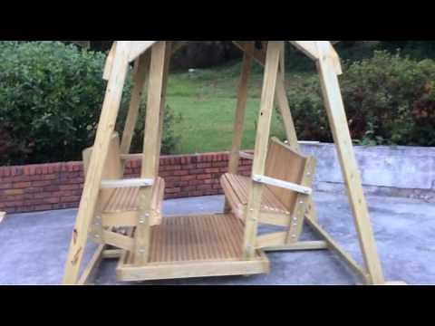 Face to face glider swing