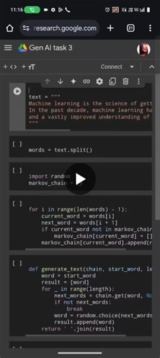 Built a simple text generator in Python using Markov chain | Sharmila A posted on the topic | LinkedIn
