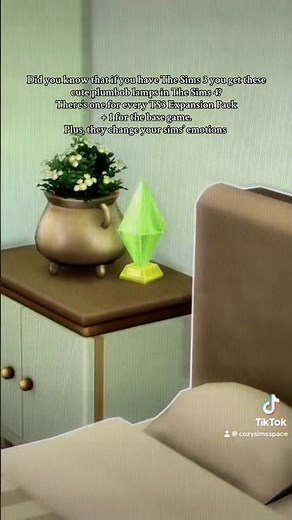 Did you know? Sims 4 plumbob lamps (you can still get them!) #thesims3 #sims4