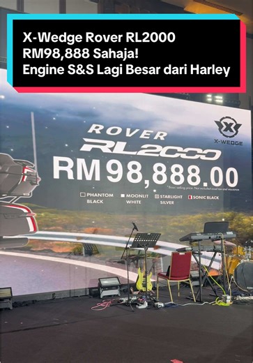 X-Wedge Rover RL2000 RM98,888 Sahaja! Engine S&S Lagi Besar dari Harley Harga bawah RM100K tapi enjin hampir 2,000cc 😱 X-Wedge Rover RL2000 guna enjin S&S X-Wedge V-Twin — lebih besar dari Harley! Cruiser besar, bunyi padu, rupa garang. Soalan dia satu je: 👉 Worth it ke lawan jenama legenda? Tonton sampai habis dan comment 🔥 #XWedgeRover #RL2000 #BigTwin #SSXWedge #CruiserBike