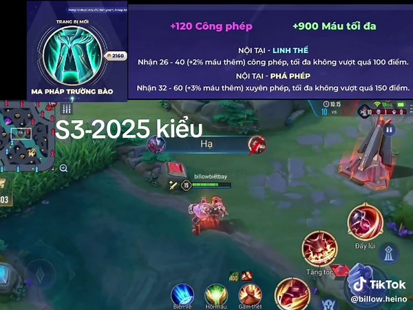 Trang bị mới- lối chơi mới thời đại đấu sĩ phép#liênquânmobile #xuhuong #viral #billow