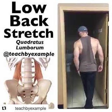 Lower Back Stretches Using a Door Frame