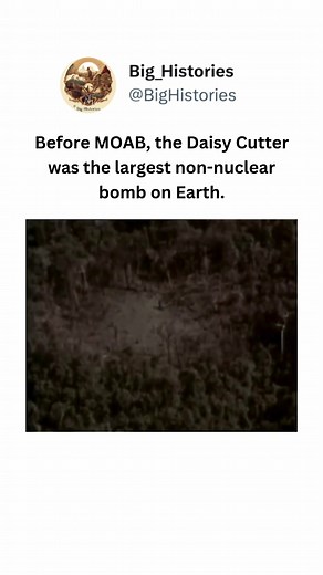 The BLU-82 “Daisy Cutter” was not designed for symbolism or spectacle. It was built to solve a tactical problem: how to remove terrain in a single action. Deployed first in Vietnam, the weapon’s 15,000-pound explosive charge was detonated above ground to maximize overpressure, flattening jungle, structures, and anything occupying the space beneath. Its purpose was efficiency instant clearance where time, manpower, and attrition were liabilities. _ _ The bomb’s secondary function was psychologica