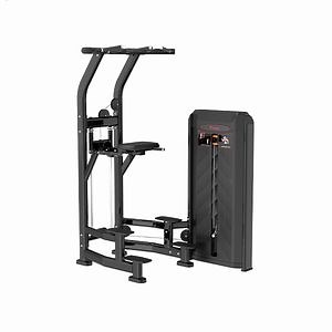 [Hot Item] Commercial Fitness Pin Loaded Selection Leg Raise Power Rack Assisted Chin DIP Machine Fitness Gym Equipment