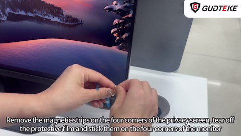 Magnetic Monitor Privacy Screen 27 inch, 9H Hanging Privacy Screen for Computer Monitor for 16:9 Frameless Monitor, Acrylic Eye Protection Anti Glare Blue Light Computer Screen Privacy Filter