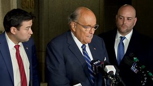 Giuliani Talks To Reporters After Testifying In Contempt Of Court Hearing