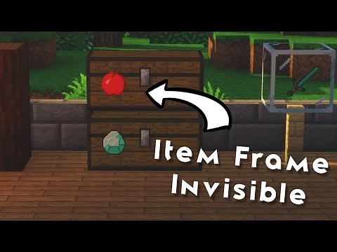 Item Frame Invisible - Tuto Minecraft