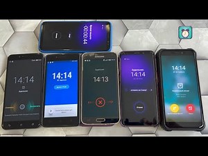 Alarm Clock Sound & Vibration Timer Samsung s5/S8 vs Oukitel Waterproof/ Asus