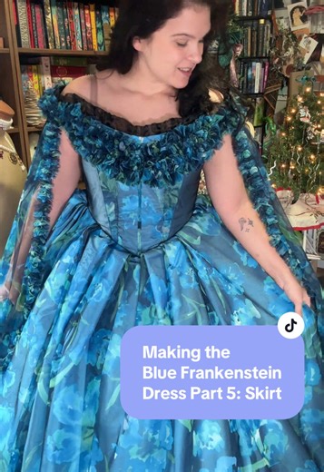 Making the Blue Frankenstein Dress: Part 5 - The Skirt