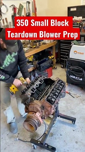 CHEVY 350 SMALL BLOCK REBUILD TEARDWON DISASSEMBLY #smallblock #supercharger #budgetbuild
