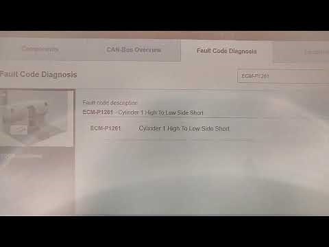 P1261 injector high side short