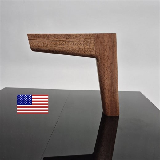 Set of 4 Tapered Furniture Legs, Hardwood, Mahogany, Walnut, White Oak, Poplar - Etsy